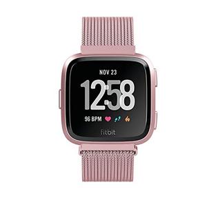 STAINLESS STEEL MESH BAND FOR USE WITH FITBIT VERSA ROSE GOLD