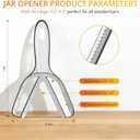 3 x NileHome Jar Opener for Weak Hands, Seniors with Arthritis, Bottle Opener Jar Lid Opener for Arthritic Hands Multifunctional Can Openers for Seniors Get Lids off Easily & Grey