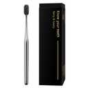 Z-VAPRESS Luxury Silver Manual Toothbrush Soft Bristles Better Gift Elegant Electroplated Design Perfect for Home, Hospitality or Travel Toothbrushes for Sensitive Teeth