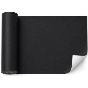 BOUYEER Leather Repair Patch Tape Kit,Self Adhesive Leather Repair for Sofa，Car Seat,Office Chair,Furniture,Jacket,Waterproof Strong Adhesive Vinyl Repair Kit. 23 in x 79 in,Black