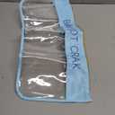 1 PCS American Mahjong Bag - Empty Mahjong Tiles Bag Only with Zippered & Letters, Case Only (Blue,Bam Dot Crack)