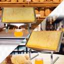 Honeycomb Frame Display Stand, Stainless Steel Honey Uncapping Holder Frame Holder Beekeeping Honeycomb Holder Stand for Beekeeping Restaurants Bakeries Honey Exchange Club, Silver