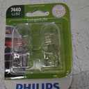Philips 7440LLB2 7440 LongerLife Miniature Bulb, 2 Pack