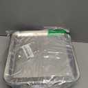 Baderke 2 Set, 9" Chilled Serving Tray for Parties with Compartments Ice Chilled Party Platter Charcuterie Serving Board Cold Dish Dip with Forks Tongs for Fruit Seafood Vegetable Appetizer(Silver)