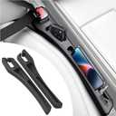 2 x 2PCS Car Seat Gap Filler Organizer,Upgraded Car Side Seat Gap Fillers with Dual Slot Design,in Between Cars Seats Catcher Cars Accessories for Filling 1.3-1.4 Inch Gaps