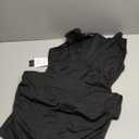 oten Women 2025 Deep V Neck Sleeveless Ruched Bodycon Cocktail Club Party Midi Dresses (Large, Black)