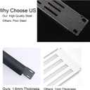 1U 2U 3U Blank Rack Mount Panel, Spacer Black Rack Mount Cover Support bar for Enclosure Network Cabinet Cable Management Bar Slot (Vented 1U 5PCS)