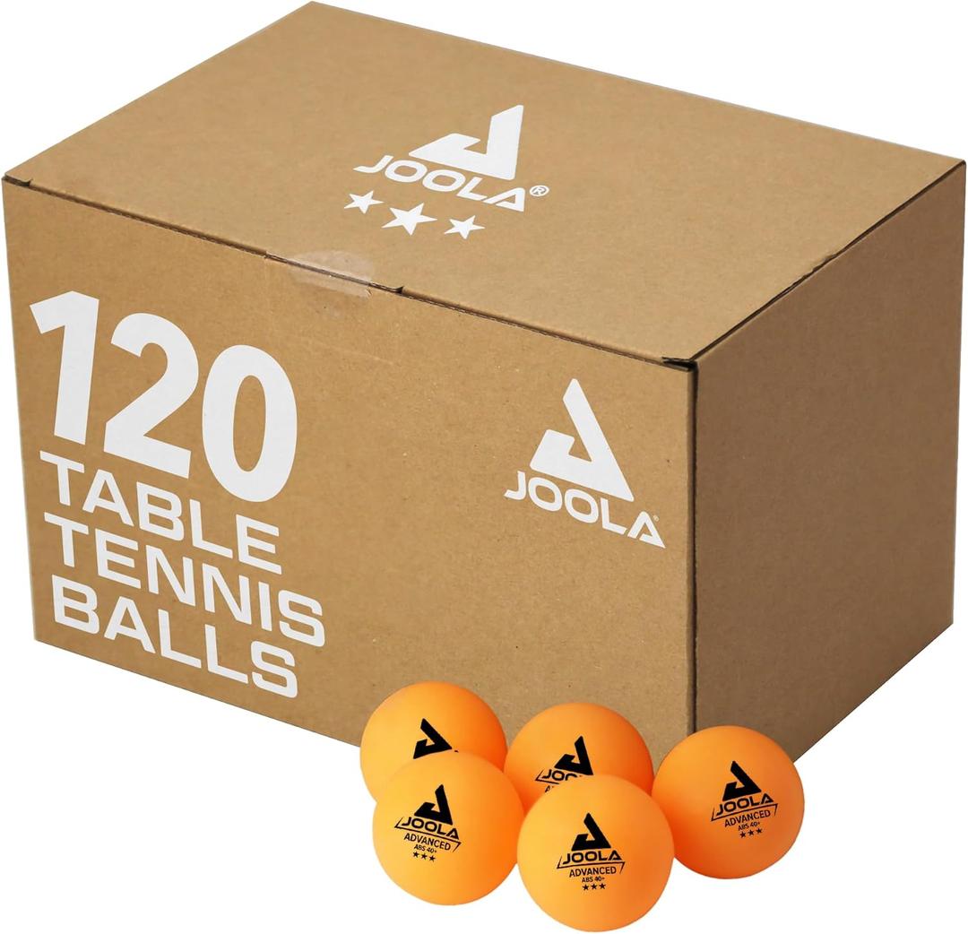 JOOLA Training 3 Star Table Tennis Balls 12, 60, or 120 Pack - 40+mm Regulation Bulk Ping Pong Balls for Competition and Recreational Play - Fun as a Cat Toy - Indoor and Outdoor Compatible