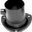 Hedman Hedders Collector Reducer, 3 in Inlet to 2.5 in OD Outlet, 3-Bolt Flange, Hardware Included, O2 Bung, Steel, Black Paint, Each