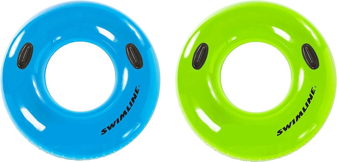 SWIMLINE 38'' Suntanner Inflatable Pool Ring | Classic 1 Pack Floating Tube for Summer Relaxation | Color May Vary