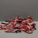 Anordsem Solar Christmas Decorations Outdoor: 24 Pack Candy Cane Pathway Stake Lights - 15" Waterproof LED 8 Lighting Models Yard Garden DIY Decor - 2026 Xmas Gifts for Homeowners (Red)