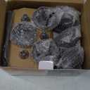 GIGALUMI Solar Lights Outdoor 6 Pack, Solar Landscape Lights Warm White, Black Super Bright High Lumen Waterproof Metal Automatic Solar Lights for Yard, Pathway, Garden, Walkway