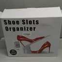 Shoe Slots Organizer 20 Pack - Shoe Stackers, Space Savers 50%, 4 Levels Adjustable, Double Layer Holders for Closet, White