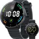 Parsonver Smart Watch for Swimming, 5ATM Waterproof Watch for Pool & Open Water, AI Swim Analysis, Built-in GPS & Compass, AMOLED Fitness Trackers 100+ Sports Modes, Heart Rate & Sleep Monitor, Black