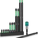 PH2 Long Phillips Screwdriver Bit Set 12 Pack Mixed Length Phillips Impact Driver Bits with High Magnetic Bit Holder, S2 Steel, 1"/2"/4"/6" Magnetic Driver Bits