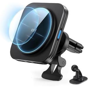 ESR for MagSafe Car Mount Charger,15W Magnetic Wireless Car Charger, for MagSafe Car Charging, Air Vent Dashboard Phone Holder Mount for iPhone Air 17 Pro Max 16 15 14 13 12, Galaxy S25, Fast Charging