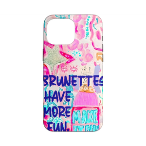 Brunettes Have More Fun Phone Case Shockproof Protective Summer Collage Fun Phone Cover for Google Pixel 10 / Google Pixel 10 Pro