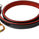 1797 Spoiler for Cars Third Brake Light Turn Signal Red LED Strip Universal Exterior Accessories for Rear Spoiler Lip Trunk Roof Wing Trucks Carbon Fiber 51 Inch