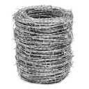 Real Barbed Wire 328ft (100m) 16 Gauge 4 Point - Great for Crafts, Fences, and Critter Deterrent