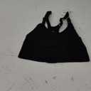 Angelhood Nursing Bras for Breastfeeding, Ribbed Nursing Sports Bra Yoga Maternity Bras Pregnancy Sleep Bralette (Medium, Black)
