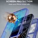 Miracase for iPhone 17 Pro Max Case 6.9" Full-Body Phone Case with Built-in Glass Screen Protector& Full Camera Protector,[Magnetic with MagSafe] Drop Proof 17 ProMax Cover, Clear Blue