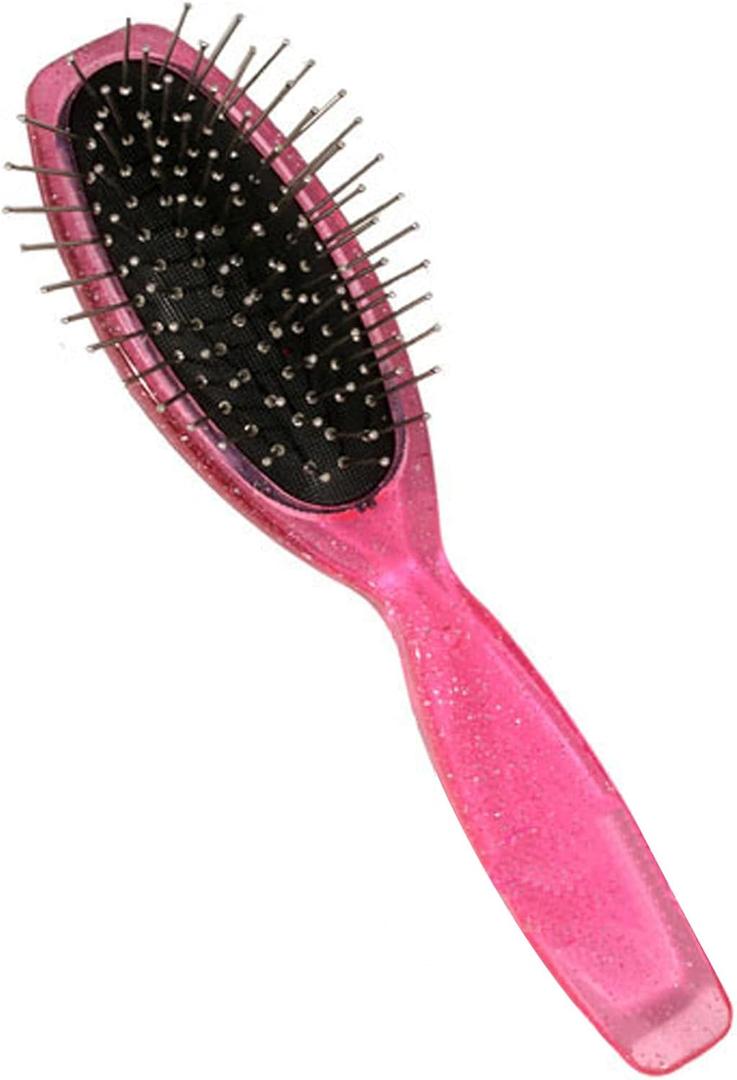 Sophia's 18" Glittery Hot Pink Doll Hairbrush, Ideal for Wig-Like Hair