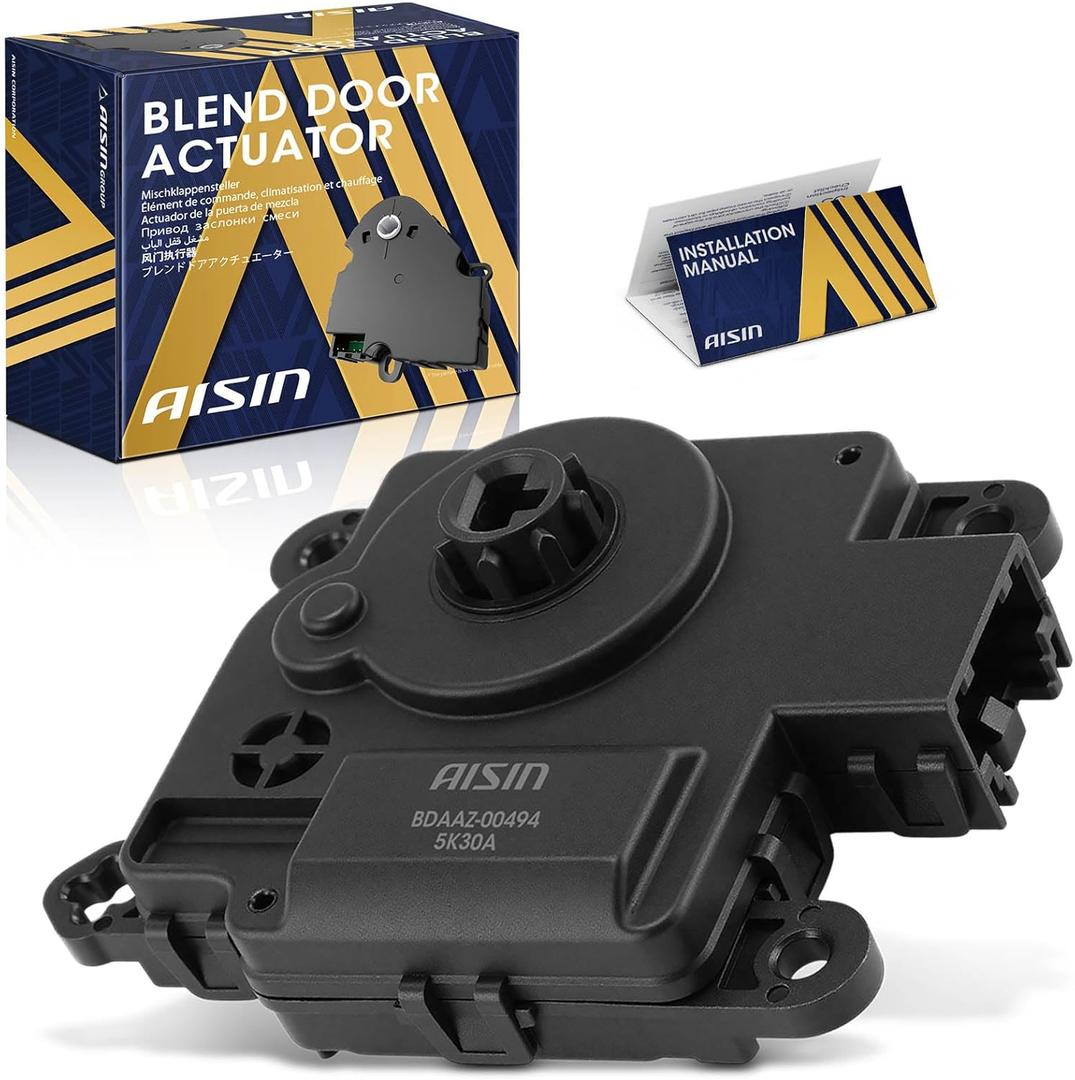 AISIN AFTERMARKET BDAAZ-00494 Main HVAC Heater Blend Door Actuator - Compatible with Ram 1500 Classic 2500 3500 Cadillac XT4 2019-2023, Chevrolet Malibu 2016-2023 - Temperature Air Inlet Recirculation