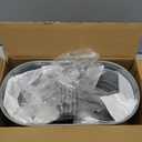 3 Pcs Metal Wall Hanging Planter Pots, Vintage Flower Pots for Railing Fence, Hanging Bucket Pots, Window Flower Plant Holder with Detachable Hooks Home Decor (Silver)