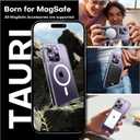 TAURI 2 in 1 for iPhone 14 Pro Max Case, Compatible with MagSafe [Not-Yellowing] with Screen Protector, Military-Grade Protection, Magnetic Case for iPhone 14 Pro Max 6.7", Clear