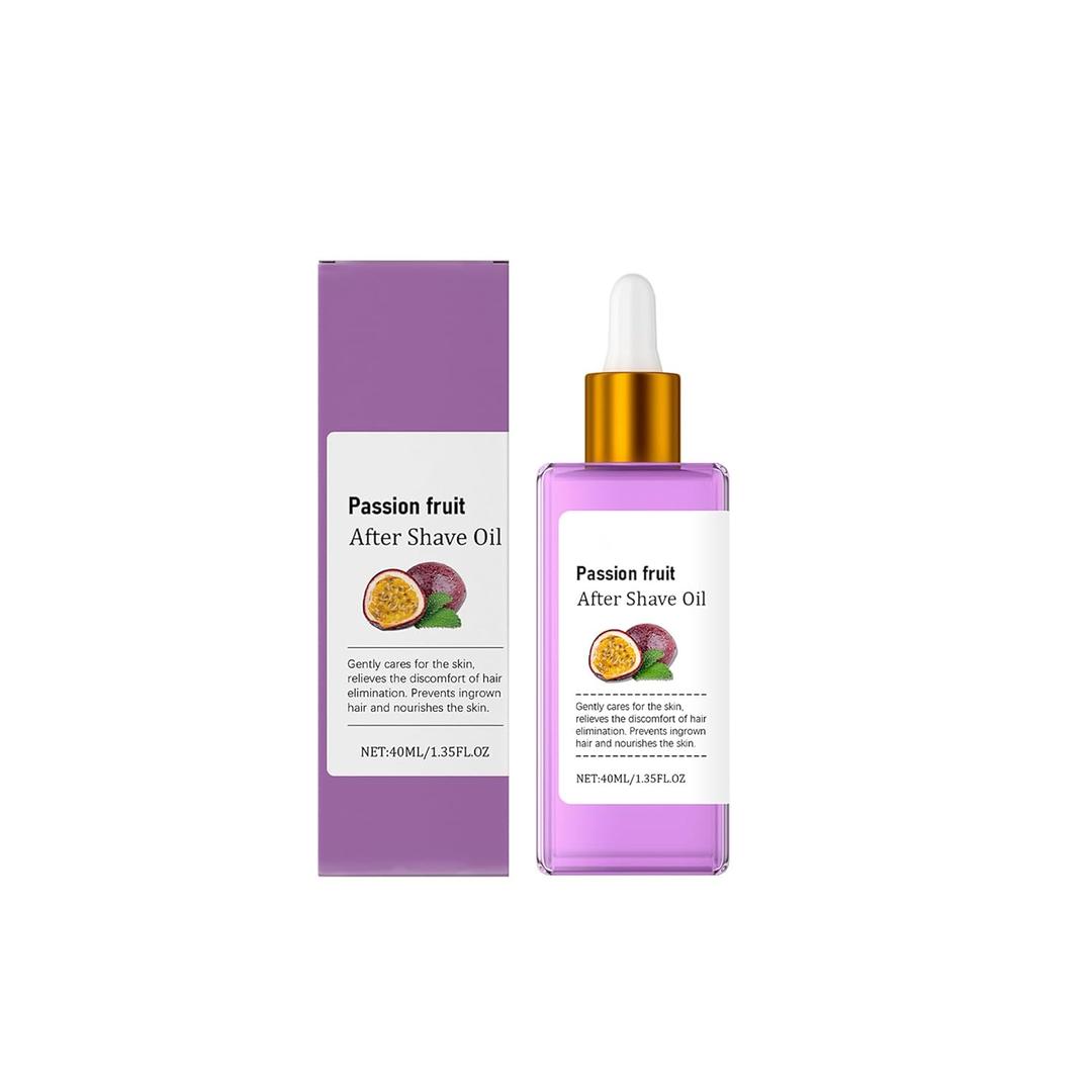 2 x After Shave Oil, Passion Fruit Hair Removal Aftershave Oil for Women | Reduces Hair Removal Irritation, Moisturizes Skin & Relieves Dryness - Mlid & Lightweight & Easily Absorbed - 40ml