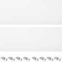 uxcell 2pcs Door Kick Plate, 4 x 16 Inches Aluminum Kick Plate Door Plate, 2 MM Thickness, for Exterior Front Door or Back Door, White