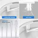 Upgrade Bidet Attachment for Toilet Seat, Adjustable Angle Dual Nozzle, Self-Cleaning, Non-Electric Bidet Attachment for Rear & Feminine Wash, Controllable Fresh Cold Water Pressure (Chrome)