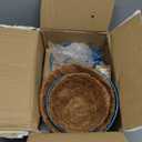 J-Fly 2 Sets Pelican Metal Flowers Plant Holders Stand with Coconut Pots, Plants Stand Indoor Flower Pots Outdoor, Room Home Living Room Front Outdoor Patio Decor, Gardening Christmas Decoration Gifts