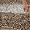 Yimobra Long Bathroom Rug Non Slip 44x24 Inch, Extra Thick Soft Absorbent Chenille Bath Mat, Machine Washable Quick Dry Bath Rugs for Bathroom Floor, Tub and Shower, Home Decor Accessories, Camel