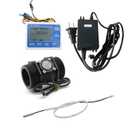 GREDIA Digital LCD Display Quantitative Controller Water Control + 2" Hall Effect Flow Sensor Flowmeter +24V Power