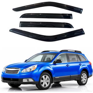 IG Window Visors Fit for 2010-2014 Subaru Outback, Out-Channel Rain Guards Vent Wind Deflectors 4PC, Car Accessories for 10-14 Outback (Excludes Limited Model)