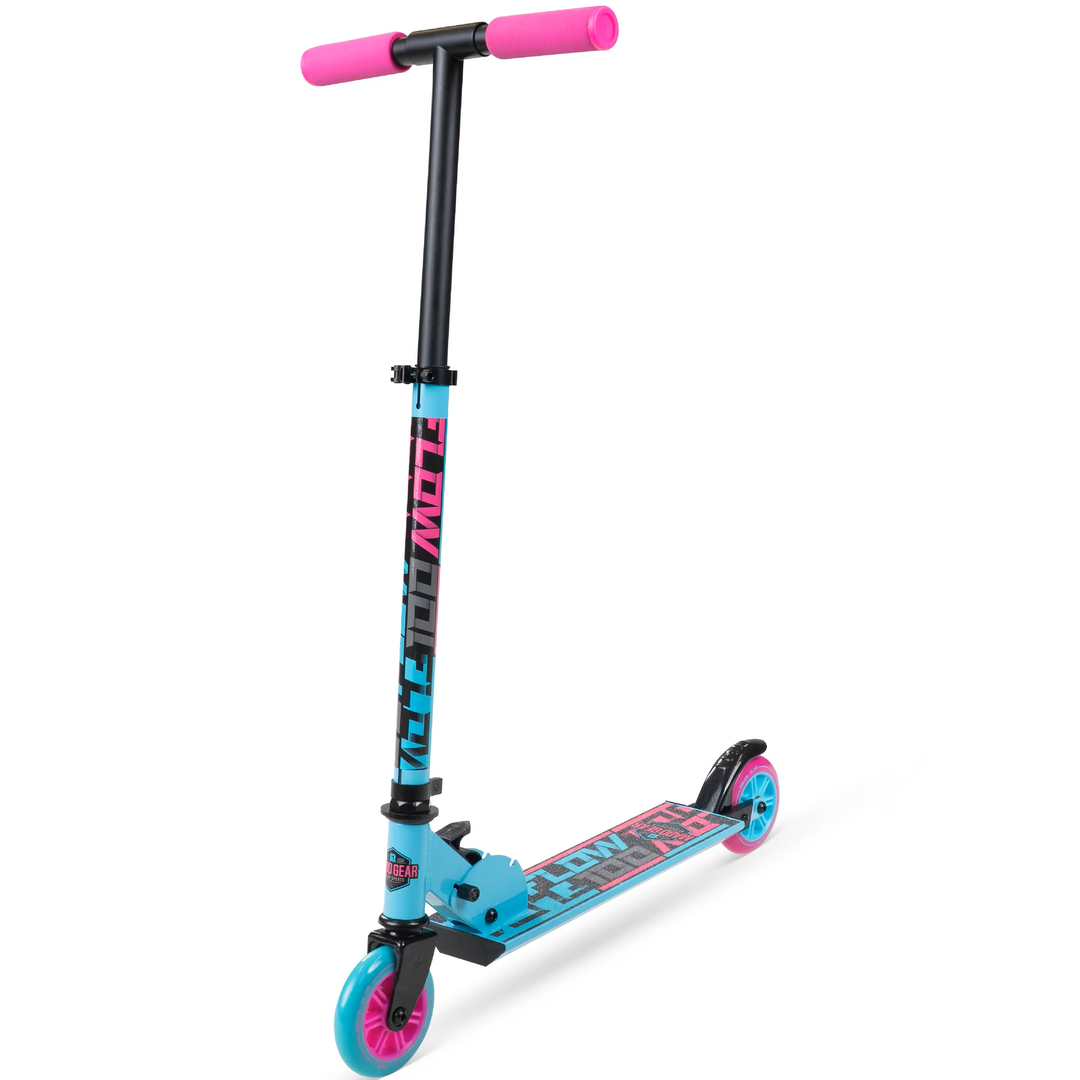 Madd Gear Folding Kick Scooter For Kids – Lightweight Steel Frame, Adjustable Handlebar, Ages 3+ – Madd Gear Flow 100