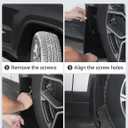 Ecarzo Mud Flaps Compatible with Jeep Grand Cherokee L 2025 2024 2023 2022 2021 3-Row No Drilling Required All Weather Mud Splash Guards Mudflap Front & Rear Jeep Grand Cherokee L Accessories 4pc Set
