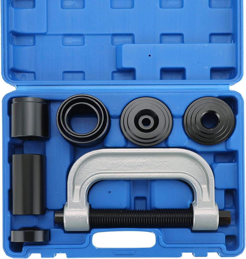 Ball Joint Removal Installation Tool, Heavy Duty Ball Joint Press Kit & U Joint Removal Tool with 4 Wheel Drive Adapters for Most 2WD and 4WD Cars Light Trucks