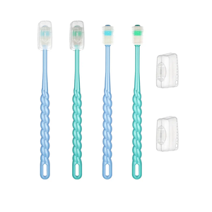 4 Pcs 360-Degree Small Dog and Cat Soft Toothbrush Pet Toothbrush for Puppy, Small Dog and Cat