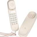 Sangyn Corded Phone for Home Mini Landline Telephone Wall Mounted Desk Phone No AC Power Required for Kitchen House Office