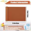 Leather Repair Patch 2 PCS, 11.8X54 with Scissors, Black (self-Adhesive, Waterproof, Custom Style, Polished, Interior use, for Furniture, car Seats, cabinets, Walls, Handbags) (Light Brown)