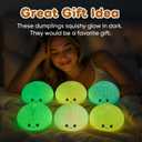 Glow in The Dark Dumpling Squishy,Dumling Mystery Box（Random Color-1Pc）