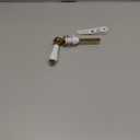 Toilet Handle Flush Rod Replacement Kit Ceramic Pull Handle 18mm/0.7inch Hole for Most Toilet Tank Lids (Gold)