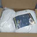 Serta ComfortSure Full Mattress Cover, Fitted Pillow Top Mattress Pad, Super Soft and Breathable Quilted Cotton Protector with 18" Elastic Deep Pockets for Secure Fit, White
