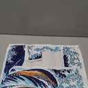 playvital Horizontal Dust Cover for ps5 Slim Disc Edition(The New Smaller Design), Nylon Dust Proof Protector Waterproof Cover Sleeve for ps5 Slim Console - The Great Wave