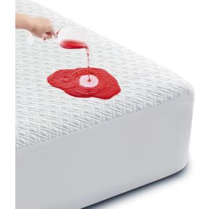 Cozymaker Queen Size 100% Waterproof Mattress Protector, Cooling Mattress Cover Fitted 8-21" Deep Pocket, 3D Air Fabric Soft Breathable Bed Mattress Pad Cover Noiseless Washable