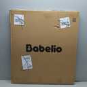 Babelio Baby Gate with Adjustable Cat Door,29-43" Auto Close Durable Pet door for Stairs ,Doorways and House, Pressure Mounted, Easy Install, Effortless Walk Thru, White