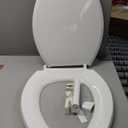 KOHLER 4636-RL-0 Cachet ReadyLatch Elongated Toilet Seat Slow Close, Soft Close Toilet Seat Quiet Lid, Contoured Grip-Tight Bumpers Installation Hardware, Apartment Essentials, White