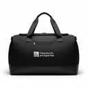 Duffel | Expandable Carry On Luggage Bag for Travel, Durable Construction, Quick Release Buckles, Gray, black straps